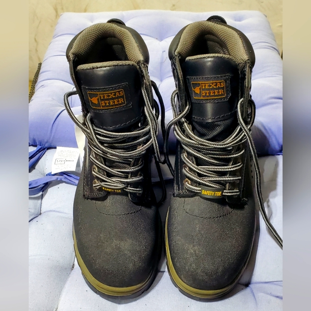 Texas Steer Men's Safety Toe Work Boots